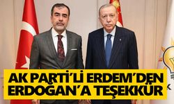 AK Partili Erdem’den Erdoğan’a teşekkür