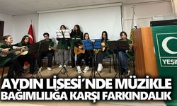 Aydın Lisesi’nde müzikle bağımlılığa karşı farkındalık