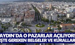 Aydın’da o pazarlar açılıyor! İşte gereken belgeler ve kurallar