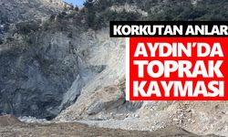 Korkutan anlar! Aydın’da toprak kayması