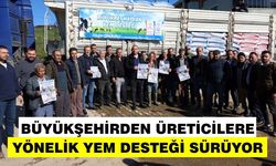 Büyükşehirden üreticilere yönelik yem desteği sürüyor