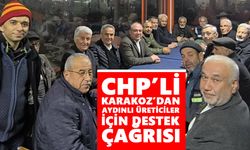 CHP’li Karakoz’dan Aydınlı üreticiler için destek çağrısı