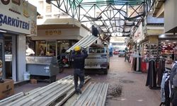 Nazilli’de Ayakkabıcılar Sokağı’nın çatısı yenileniyor