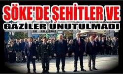 Söke’de Çanakkale Zaferi’nin 111. yılında şehitler dualarla anıldı