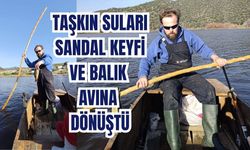 Söke'de pamuk tarlalarında sandal keyfi