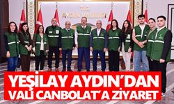 Yeşilay Aydın’dan Vali Canbolat’a ziyaret