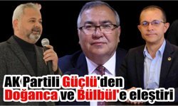 AK Partili Güçlü'den Doğanca ve Bülbül'e eleştiri