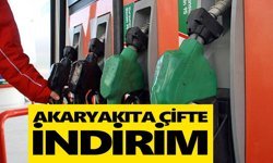 Akaryakıta çifte indirim