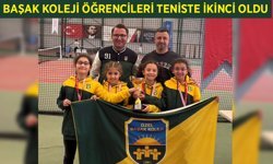 Aydın Başak Koleji öğrencileri teniste ikinci oldu