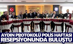 Aydın protokolü Polis Haftası resepsiyonunda buluştu