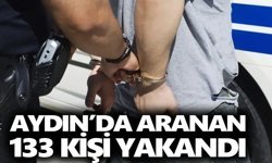 Aydın’da aranan 133 kişi yakandı