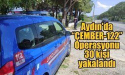 Aydın’da “ÇEMBER-122” Operasyonu: 30 kişi yakalandı