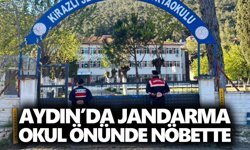 Aydın’da jandarma okul önünde nöbette