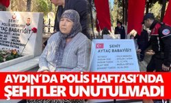 Aydın’da Polis Haftası’nda şehitler unutulmadı