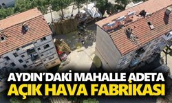 Aydın’daki mahalle adeta açık hava fabrikası