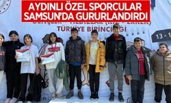Aydınlı özel sporcular Samsun’da gururlandırdı
