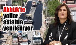 Büyükşehir, Akbük’te asfalt ve kaldırım yenileme çalışmalarını sürdürüyor