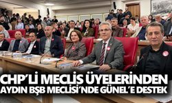 CHP’li meclis üyelerinden Aydın BŞB Meclisi’nde Günel’e destek