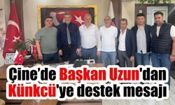 Çine Şoförler Odası Başkanı Uzun’dan Künkcü’ye destek mesajı