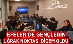 Efeler'de gençlerin uğrak noktası DİGEM oldu