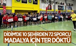 Didim'de 10 şehirden 72 sporcu madalya için ter döktü