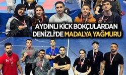 Aydınlı kick boksçulardan Denizli'de madalya yağmuru