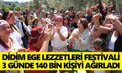 Didim Ege Lezzetleri Festivali 3 günde 140 bin kişiyi ağırladı