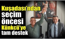 Kuşadası’nda Künkcü’ye esnaftan destek mesajı