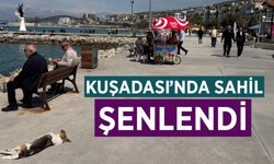 Kuşadası’nda bahar yoğunluğu: Vatandaş sahile akın etti