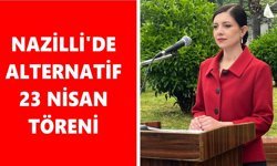 Nazilli'de alternatif 23 Nisan töreni