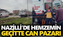 Nazilli’de hemzemin geçitte can pazarı