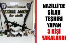 Nazilli’de silah teşhiri yapan 3 kişi yakalandı