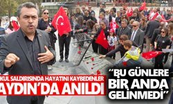 Okul saldırısında hayatını kaybedenler Aydın'da anıldı