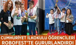 Cumhuriyet İlkokulu öğrencileri, Robofest'te gururlandırdı