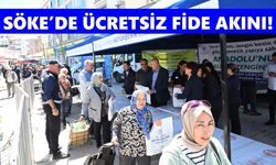 Söke’de fide akını: Binlerce vatandaş ücretsiz dağıtıma koştu