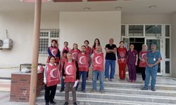 Söke’de sağlıkçılar Dr.Ersin Arslan’ı unutmadı