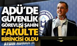 ADÜ’de güvenlik görevlisi Şahin, fakülte birincisi oldu