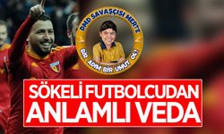 Sökeli futbolcudan anlamlı veda