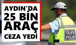Aydın’da 25 bin araç ceza yedi