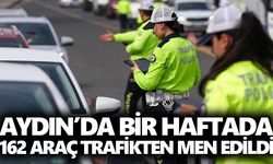 Aydın’da bir haftada 162 araç trafikten men edildi