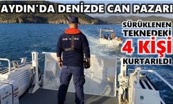 Aydın'da denizde can pazarı: Sürüklenen teknedeki 4 kişi kurtarıldı