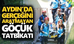 Aydın’da gerçeğini aratmayan göçük tatbikatı