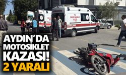 Aydın’da motosiklet kazası! 2 yaralı