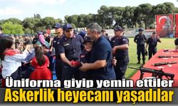 Aydın’da özel bireylerin askerlik heyecanı