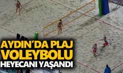 Aydın’da plaj voleybolu heyecanı yaşandı