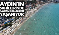 Aydın’ın sahillerinde bayram yoğunluğu yaşanıyor