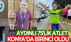 Aydınlı 75'lik atlet Saffet Acar, Konya koşusunda birinci oldu