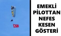 Nazilli semalarında paramotor sürprizi