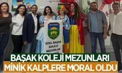 Aydın Başak Koleji mezunları, minik kalplere moral oldu