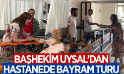 ADÜ Başhekimi Uysal, hastaları ziyaret ederek bayramını kutladı